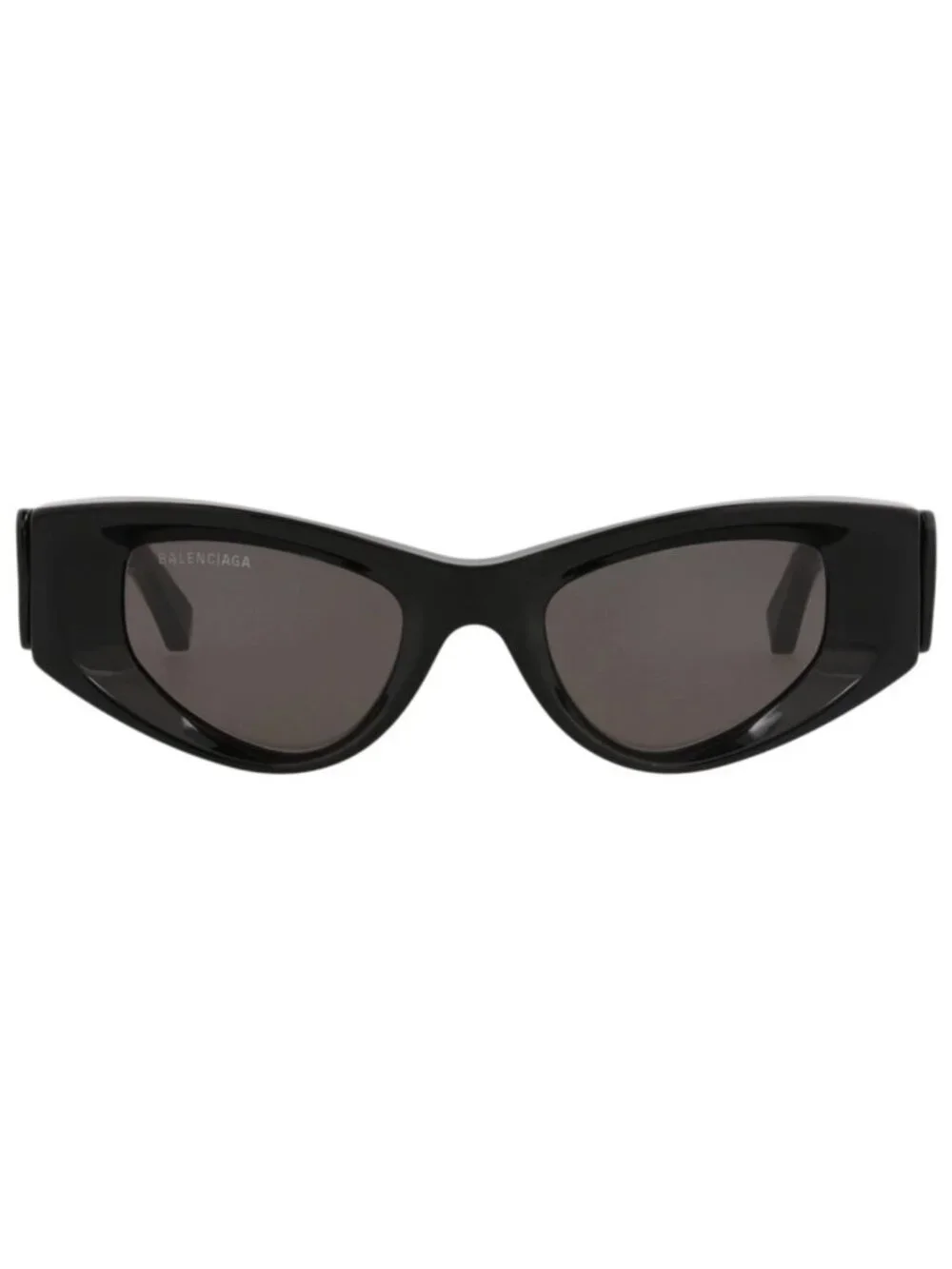 New Balenciaga Women's Sunglasses Cat Eye Acetate Frame Black Black Grey